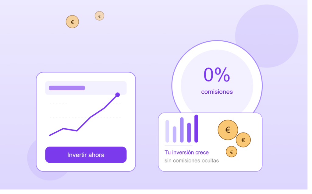 Gráfico con un cero por ciento de comisiones para brokers de principiantes