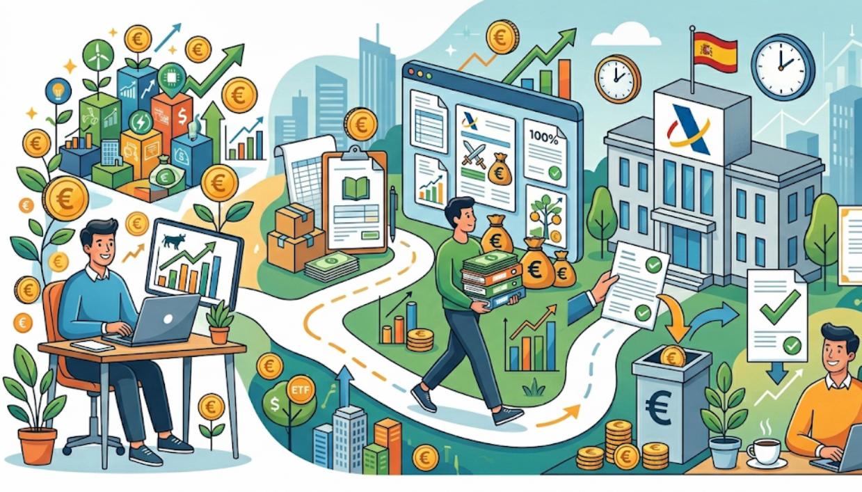 Ilustración sobre cómo declarar ganancias de ETFs en la Renta