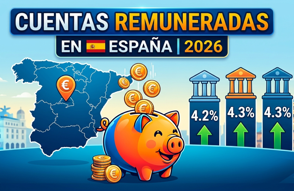 Ilustración sobre la mejor cuenta remunerada en España